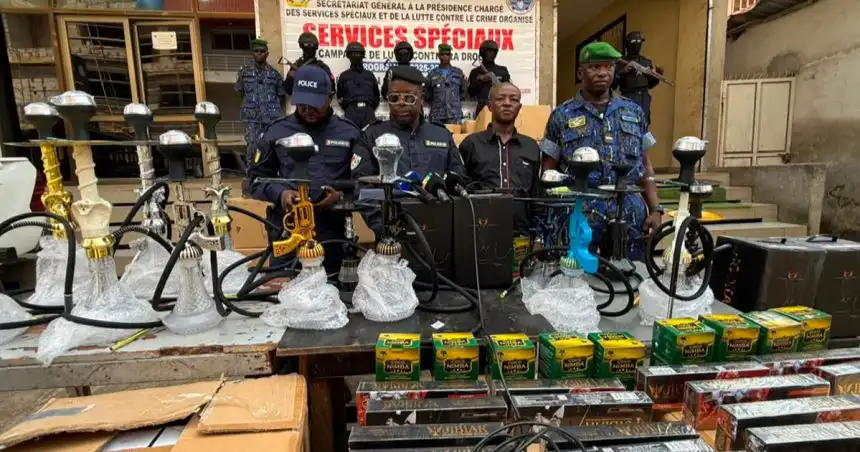 Guinée : près de 920 millions de francs guinéens de chichas et produits dérivés saisis
